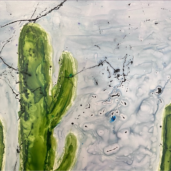 Semi Abstract Desert Landscape Watercolor Original Art Painting - Picture 11 of 16